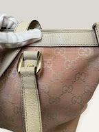 Gucci Abbey pink and beige GG canvas tote bag with leather trim - image 14 of 20