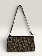 Vintage Christian Dior Trotter Monogram Canvas Shoulder Bag