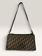 Vintage Christian Dior Trotter Monogram Canvas Shoulder Bag