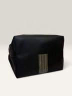Fendi Pequin stripe black canvas cosmetic bag with snap strap - image 5 of 14