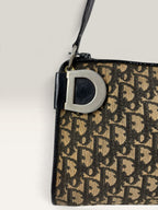 Vintage Christian Dior Trotter Monogram Canvas Shoulder Bag