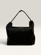 Fendi Pequin stripe black canvas cosmetic bag with snap strap - image 2 of 14