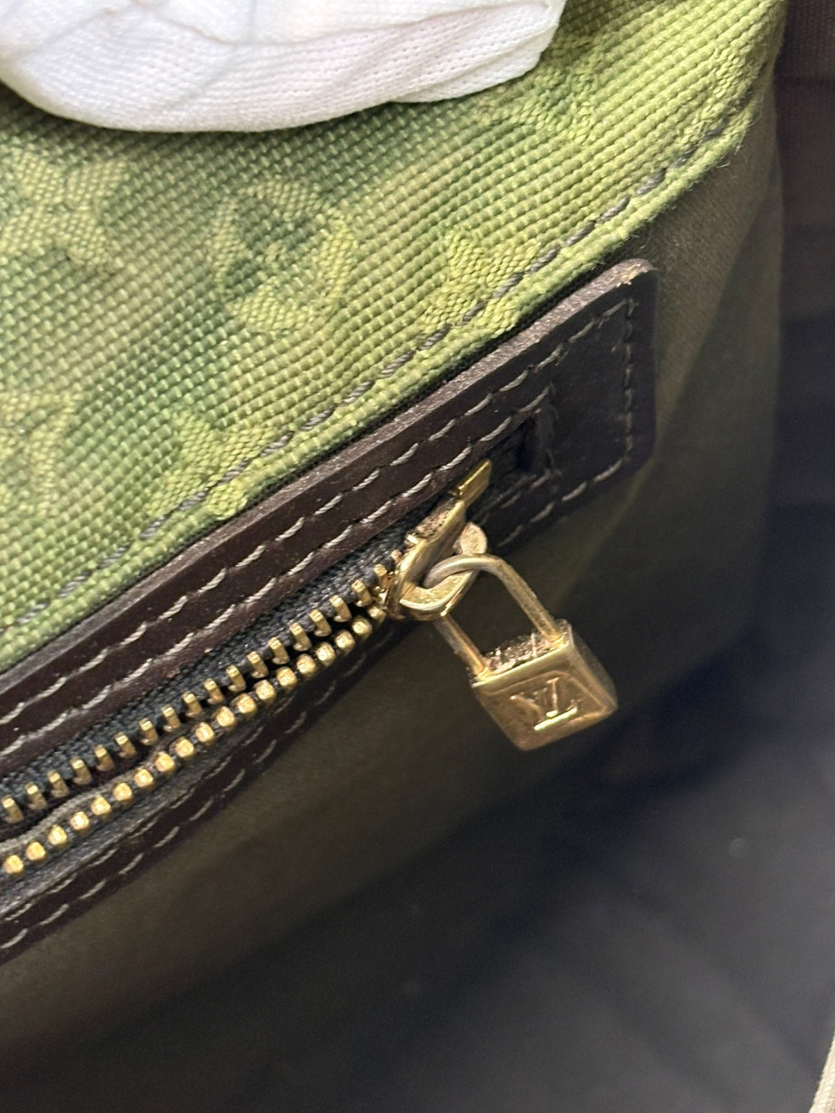 Louis Vuitton Mary Kate green Mini Lin Monogram messenger bag - image 15 of 17