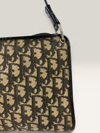 Vintage Christian Dior Trotter Monogram Canvas Shoulder Bag