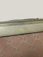 Gucci Abbey pink and beige GG canvas tote bag with leather trim - image 11 of 20