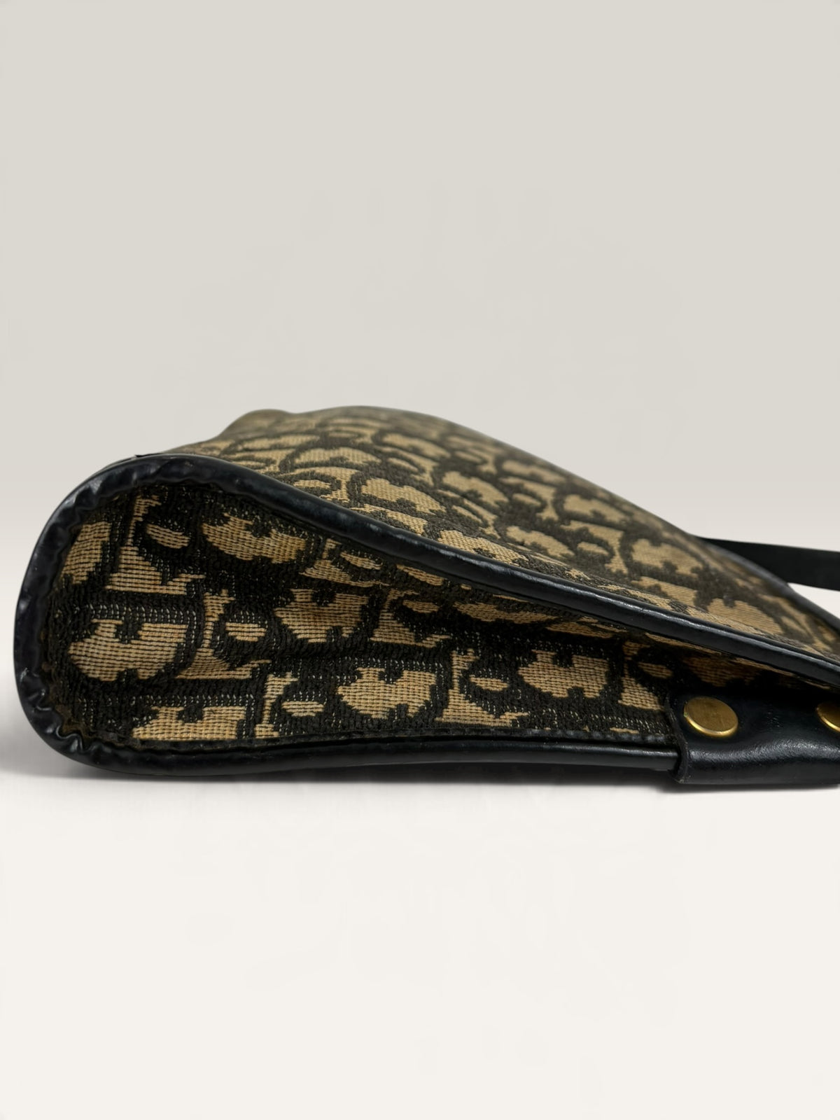 Vintage Christian Dior Trotter Monogram Canvas Shoulder Bag