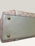 Gucci Abbey pink and beige GG canvas tote bag with leather trim - image 8 of 20