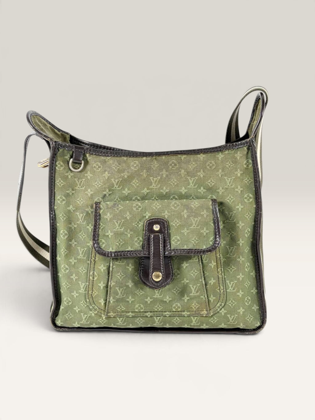 Louis Vuitton Mary Kate green Mini Lin Monogram messenger bag - image 1 of 17